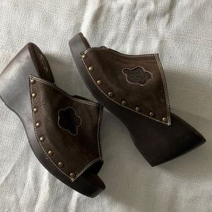 Quad Comfort brown size 8 wedge shoes